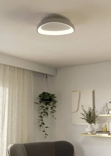 Светильник потолочный LED Loretello 901583 Eglo белый на 1 лампу, основание белое в стиле современный круглый фото 2