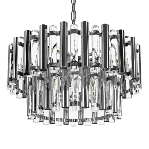 Люстра подвесная Boucle 10438/8 LOFT IT прозрачная на 8 ламп, основание никель в стиле современный фото 7 Люстра подвесная Boucle 10438/8 LOFT IT прозрачная на 8 ламп, основание никель в стиле современный фото 7