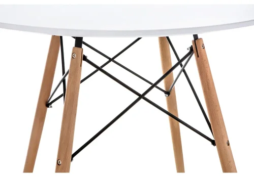 Стол Table 90 white / wood 15364 Woodville столешница белая из мдф фото 4