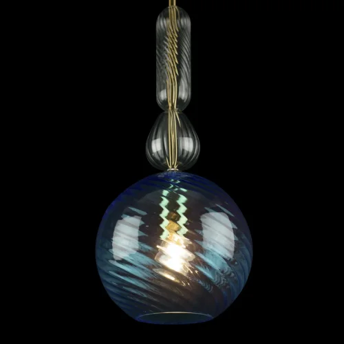 Светильник подвесной Candy 10037A LOFT IT голубой 1 лампа, основание золотое в стиле современный арт-деко выдувное фото 9