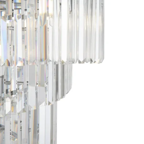 Люстра потолочная Louis RC007CL-08CH Maytoni прозрачная на 8 ламп, основание хром в стиле классический современный каскад фото 4