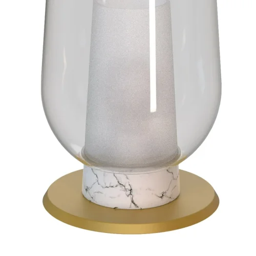 Настольная лампа Nora 8401 Mantra прозрачная 1 лампа, основание золотое металл в стиле современный  фото 2