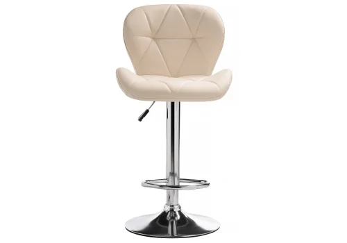 Барный стул Trio 1 beige 15033 Woodville, бежевый/экокожа, ножки/металл/, размеры - 900*1100***460*480 фото 3