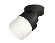 Светильник накладной XM8102021 Ambrella light белый 1 лампа, основание чёрное в стиле хай-тек круглый