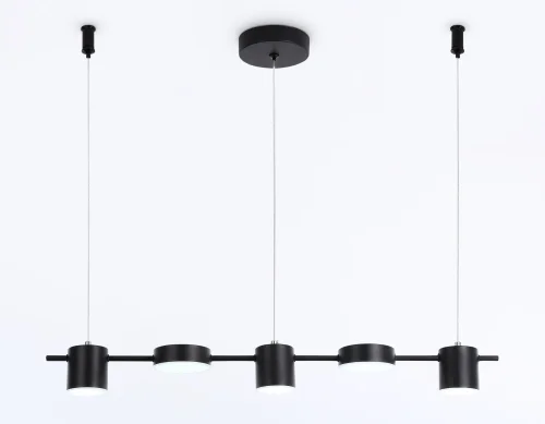 Светильник подвесной LED FL51681 Ambrella light чёрный 1 лампа, основание чёрное в стиле современный хай-тек  фото 3