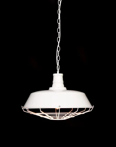 Светильник подвесной Arigio LDP 6862-450 WT Lumina Deco белый золотой 1 лампа, основание белое в стиле лофт  фото 3