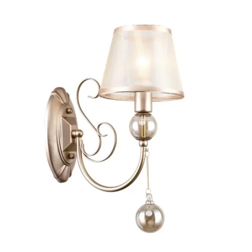 Бра Teneritas 2553-1W Favourite белый на 1 лампу, основание золотое в стиле арт-деко Бра Teneritas 2553-1W Favourite белый на 1 лампу, основание золотое в стиле арт-деко