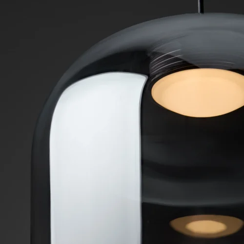 Светильник подвесной LED Ida FR6133PL-L4SM Freya серый чёрный на 1 лампу, основание чёрное в стиле современный фото 7