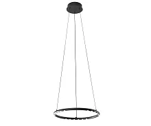 Светильник подвесной LED с пультом Магни 08557-40,19 Kink Light чёрный на 1 лампу, основание чёрное в стиле минимализм хай-тек современный кольца с пультом