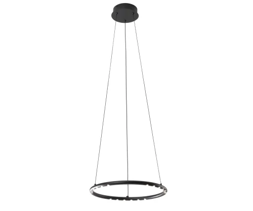 Светильник подвесной LED с пультом Магни 08557-40,19 Kink Light чёрный на 1 лампу, основание чёрное в стиле минимализм хай-тек современный кольца с пультом