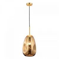 Светильник подвесной Mabell P013PL-01G Maytoni золотой 1 лампа, основание золотое в стиле современный выдувное