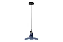Светильник подвесной Puro AP9006-1D BU iLamp голубой 1 лампа, основание чёрное в стиле современный 