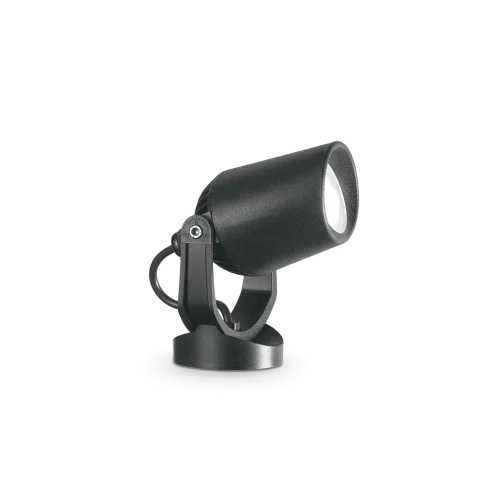 Прожектор TOMMY PR NERO 3000K Ideal Lux уличный IP66 чёрный 1 лампа, плафон чёрный в стиле современный GX53