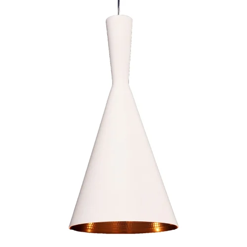 Светильник подвесной Foggi LDP 7712-A WT Lumina Deco золотой белый на 1 лампу, основание белое в стиле лофт современный 