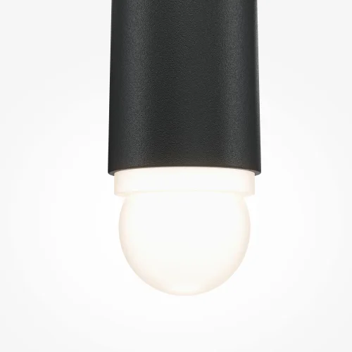 Светильник подвесной LED Cascade MOD132PL-L6BK Maytoni чёрный на 1 лампу, основание чёрное в стиле минимализм современный трубочки фото 2