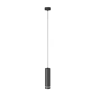 Светильник подвесной LED Orlo P085PL-12W4K-B Maytoni чёрный на 1 лампу, основание чёрное в стиле современный хай-тек трубочки