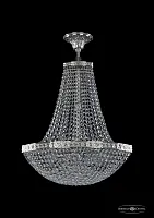 Люстра потолочная хрустальная 19323/H2/45IV Ni Bohemia Ivele Crystal прозрачная на 6 ламп, основание никель в стиле классика sp