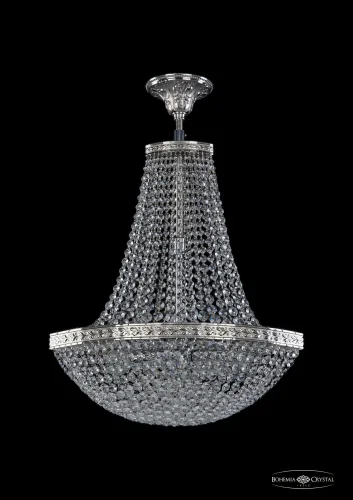 Люстра потолочная хрустальная 19323/H2/45IV Ni Bohemia Ivele Crystal прозрачная на 6 ламп, основание никель в стиле классический sp