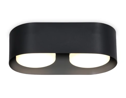 Светильник накладной TN70821 Ambrella light чёрный 2 лампы, основание чёрное в стиле современный хай-тек квадратный