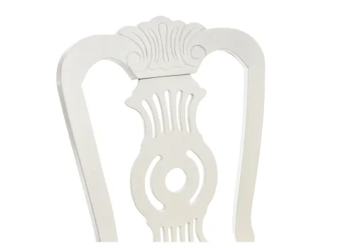 Деревянный стул Lomar butter white 1603 Woodville, бежевый/ткань, ножки/дерево/белый, размеры - ****460*580 фото 7
