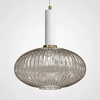 Светильник подвесной Ferm Living chinese lantern С White / Amber 189730-26 ImperiumLoft янтарный 1 лампа, основание белое в стиле современный лофт 