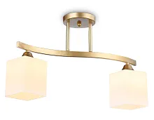Светильник потолочный TR303119 Ambrella light белый 2 лампы, основание золотое в стиле современный 