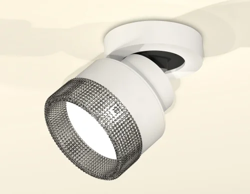 Светильник накладной XM8101041 Ambrella light белый 1 лампа, основание белое в стиле хай-тек круглый фото 3