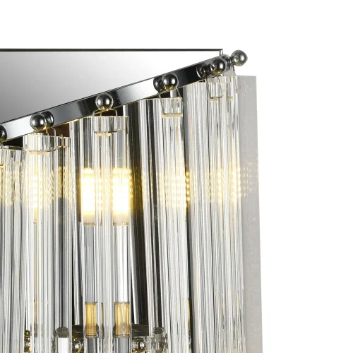 Бра MAJESTIC 81433/1W CHROME Natali Kovaltseva прозрачный на 2 лампы, основание хром в стиле современный фото 2