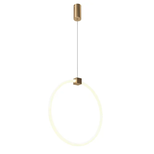 Светильник подвесной LED Anillo MOD315PL-L20G3K Maytoni белый 1 лампа, основание золотое в стиле модерн кольца фото 2