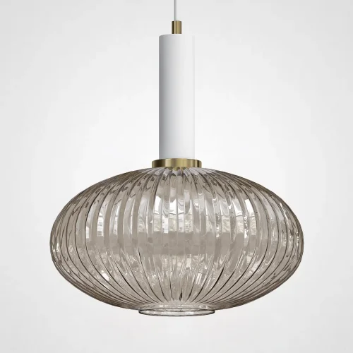 Светильник подвесной Ferm Living chinese lantern С White / Amber 189730-26 ImperiumLoft янтарный на 1 лампу, основание белое в стиле современный лофт 