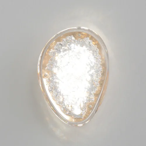 Бра LED FELICIDAD AP9W LED Crystal Lux прозрачный на 1 лампу, основание золотое в стиле современный фото 5