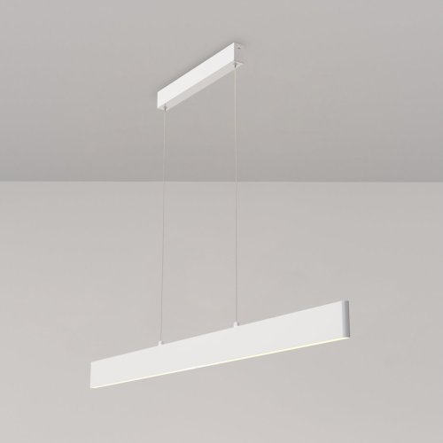 Светильник подвесной LED Step P010PL-L30W4K Maytoni белый 1 лампа, основание белое в стиле хай-тек минимализм линейный фото 3