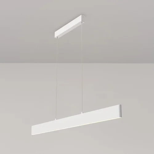 Светильник подвесной LED Step P010PL-L30W4K Maytoni белый на 1 лампу, основание белое в стиле хай-тек минимализм линейный фото 3