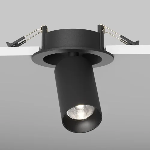 Светильник точечный LED Focus LED C071CL-7W4K-B Maytoni чёрный на 1 лампу, основание чёрное в стиле современный хай-тек трубочки круглый фото 9