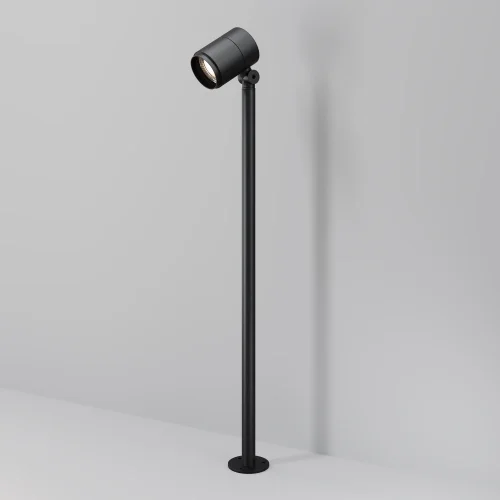 Парковый светильник LED Spira O497FL-L12B3K Maytoni уличный IP65 чёрный на 1 лампу, плафон чёрный в стиле современный хай-тек LED фото 5