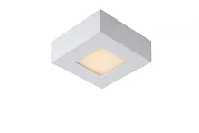 Светильник потолочный LED Brice-Led 28117/11/31 Lucide белый на 1 лампу, основание белое в стиле современный квадраты
