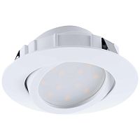 Светильник точечный LED PINEDA 95847 Eglo белый 1 лампа, основание белое в стиле современный 