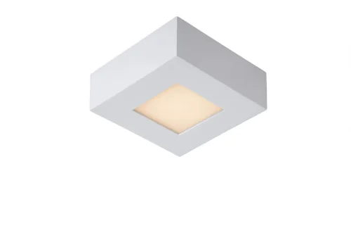 Светильник потолочный LED Brice-Led 28117/11/31 Lucide белый на 1 лампу, основание белое в стиле современный квадраты