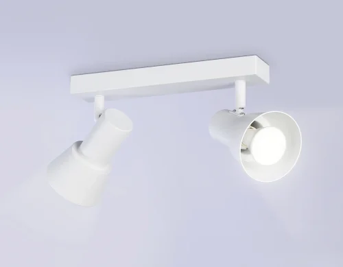 Спот с 2 лампами TA13115 Ambrella light белый GU10 в стиле хай-тек современный  фото 5
