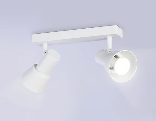 Спот с 2 лампами TA13115 Ambrella light белый GU10 в стиле современный хай-тек фото 2