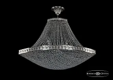 Люстра потолочная хрустальная 19323/H1/80IV Ni Bohemia Ivele Crystal прозрачная на 12 ламп, основание никель в стиле классика sp