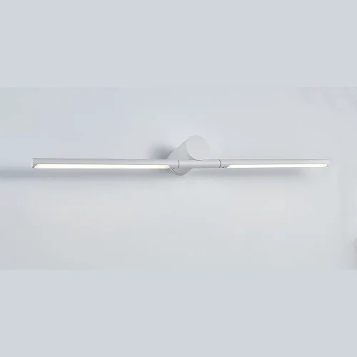 Бра LED CLT 058W2 WH Crystal Lux белый на 2 лампы, основание белое в стиле современный отражённый свет фото 3