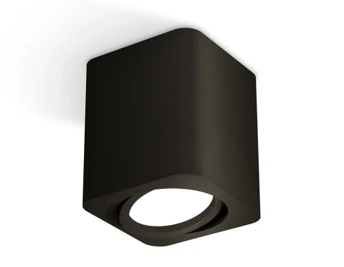 Светильник накладной Techno Spot XS XS7813010 Ambrella light чёрный 1 лампа, основание чёрное в стиле модерн хай-тек квадратный