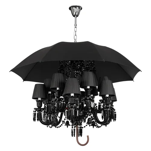 Люстра подвесная Мари / Marie 10556/12 Black LOFT IT чёрная на 12 ламп, основание чёрное в стиле арт-деко зонт Люстра подвесная Мари / Marie 10556/12 Black LOFT IT чёрная на 12 ламп, основание чёрное в стиле арт-деко зонт