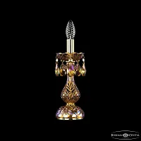 Настольная лампа 1400L/1-31 G M777 Bohemia Ivele Crystal без плафона 1 лампа, основание золотое металл хрусталь в стиле классика 
