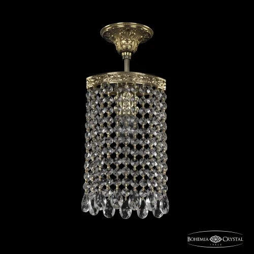 Светильник потолочный 19203/15IV G Bohemia Ivele Crystal прозрачный 1 лампа, основание золотое в стиле классика sp