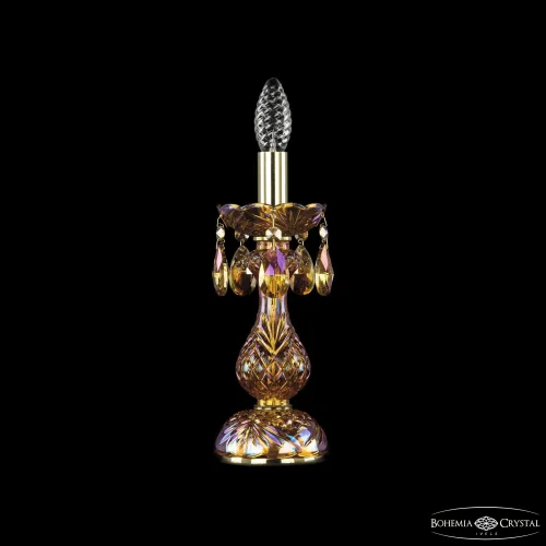 Настольная лампа 1400L/1-31 G M777 Bohemia Ivele Crystal без плафона 1 лампа, основание золотое металл хрусталь в стиле классический 