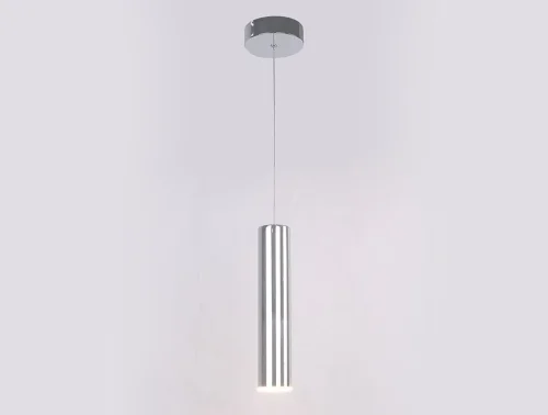 Светильник подвесной LED 15402/S chrome Newport хром на 1 лампу, основание хром в стиле современный трубочки