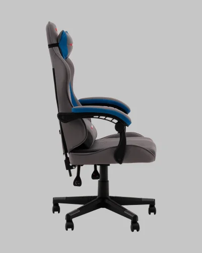 Кресло спортивное TopChairs Phantom, ткань, серо-голубой УТ000039475 Stool Group, серый/текстиль, ножки/полимер/чёрный, размеры - 1170*1270**** фото 4