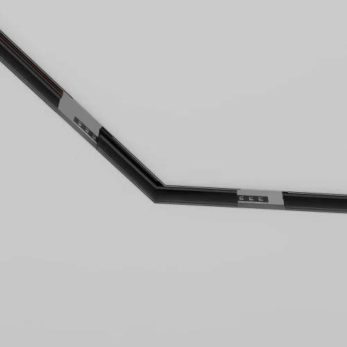 Угол-соединитель 135° Magnetic track system TRA034CLO-42B Maytoni чёрный в стиле хай-тек современный для светильников серии Magnetic track system Exility встраиваемый exility тонкая магнитная магнитный фото 5